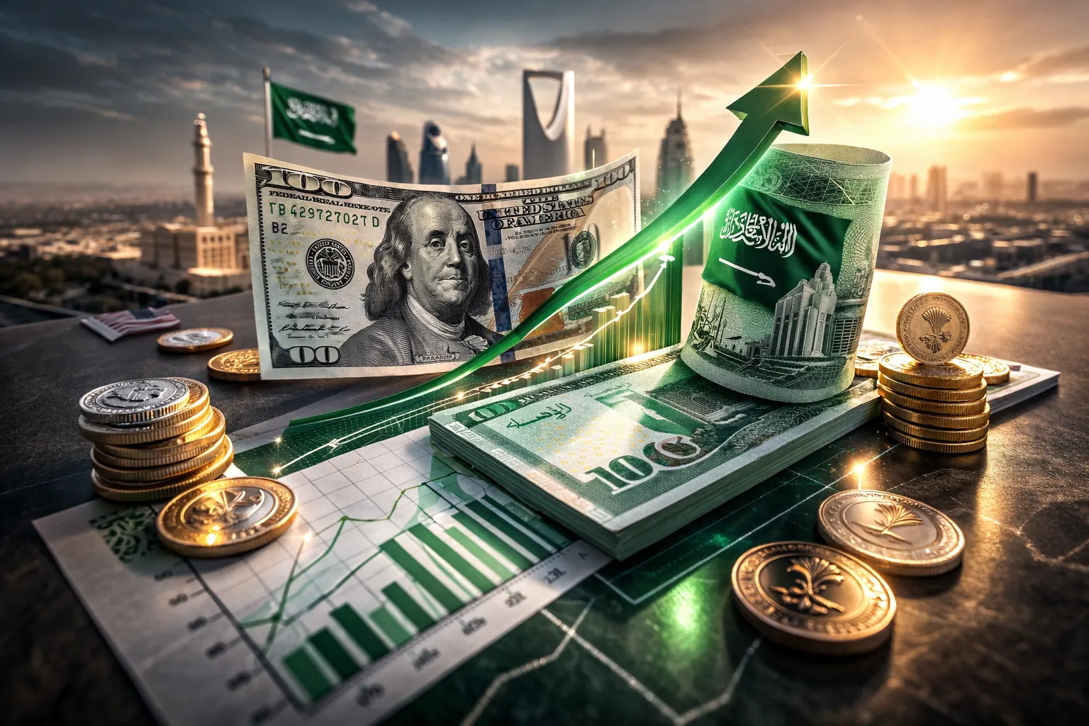 الدولار الأمريكي مقابل الريال السعودي يسجل 3.75 دون تغير ملحوظ